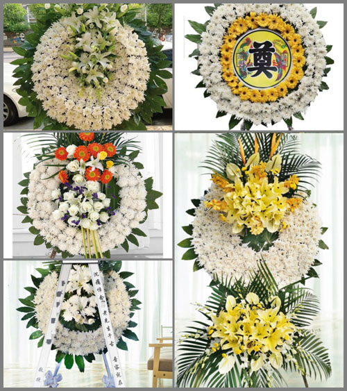 湖北荆州市江陵县资市镇先进村花圈速递